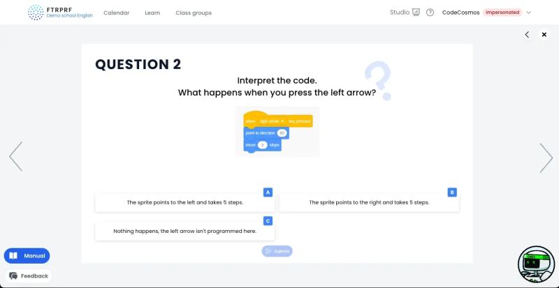 Codecosmos Teaching Materials In A Digital Environment Request A Demo - Space Design Collection - Mobile Quality