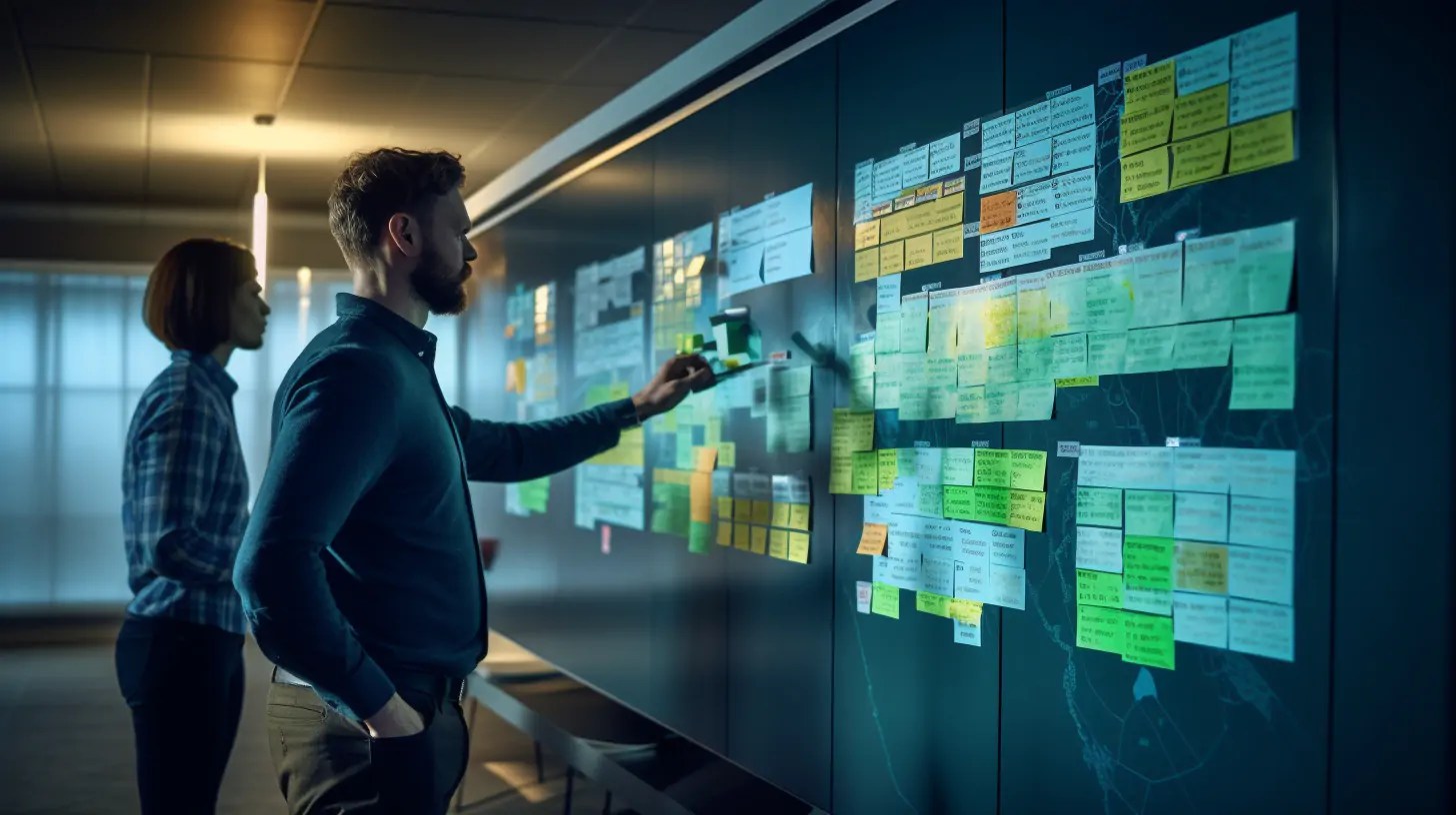 Premium Photo Utilize The Kanban Method For Efficient Project Management In Advanced K - Download Incredible Dark Texture | Desktop