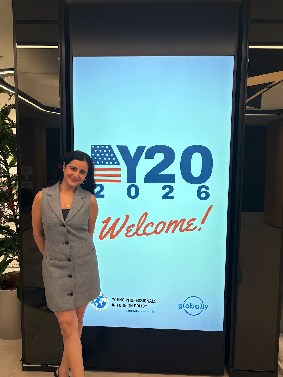 Isha Desai at the Y20 2026 Summit in Washington, DC.