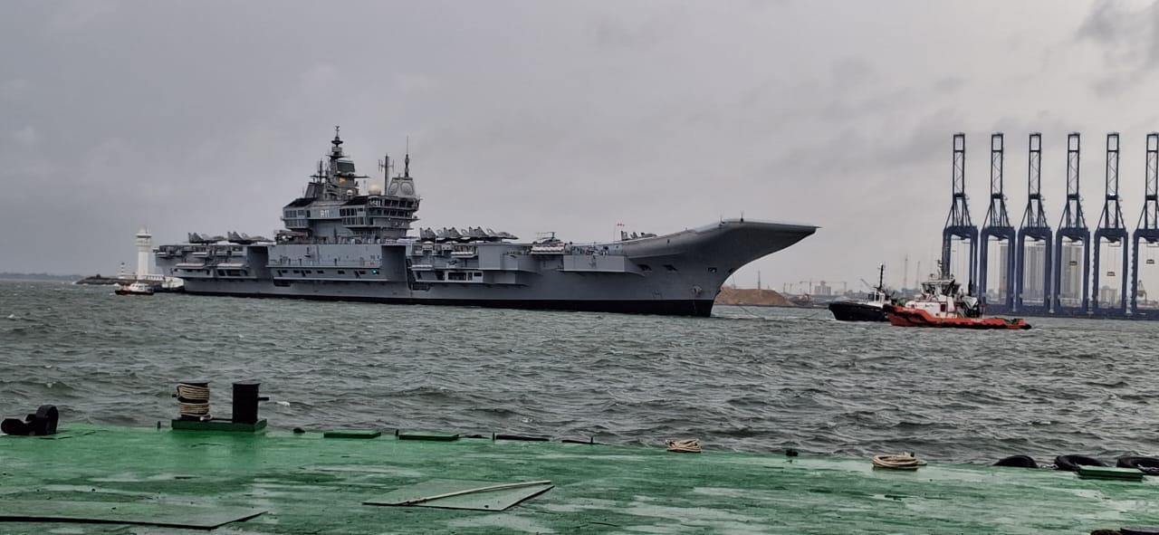 INS Vikrant at the International Fleet review at Colombo | Photo: Indian Navy