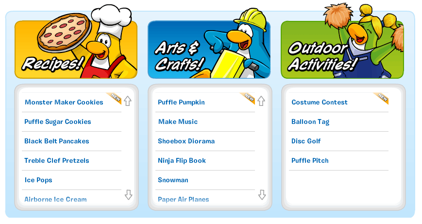 New Club Penguin Fun Activities Page: It’s Really FUN!! : ) – Club ...