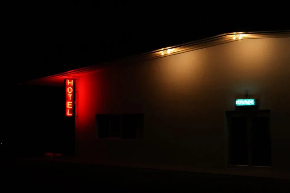 Stranger Things ending explained: a building lit up at night