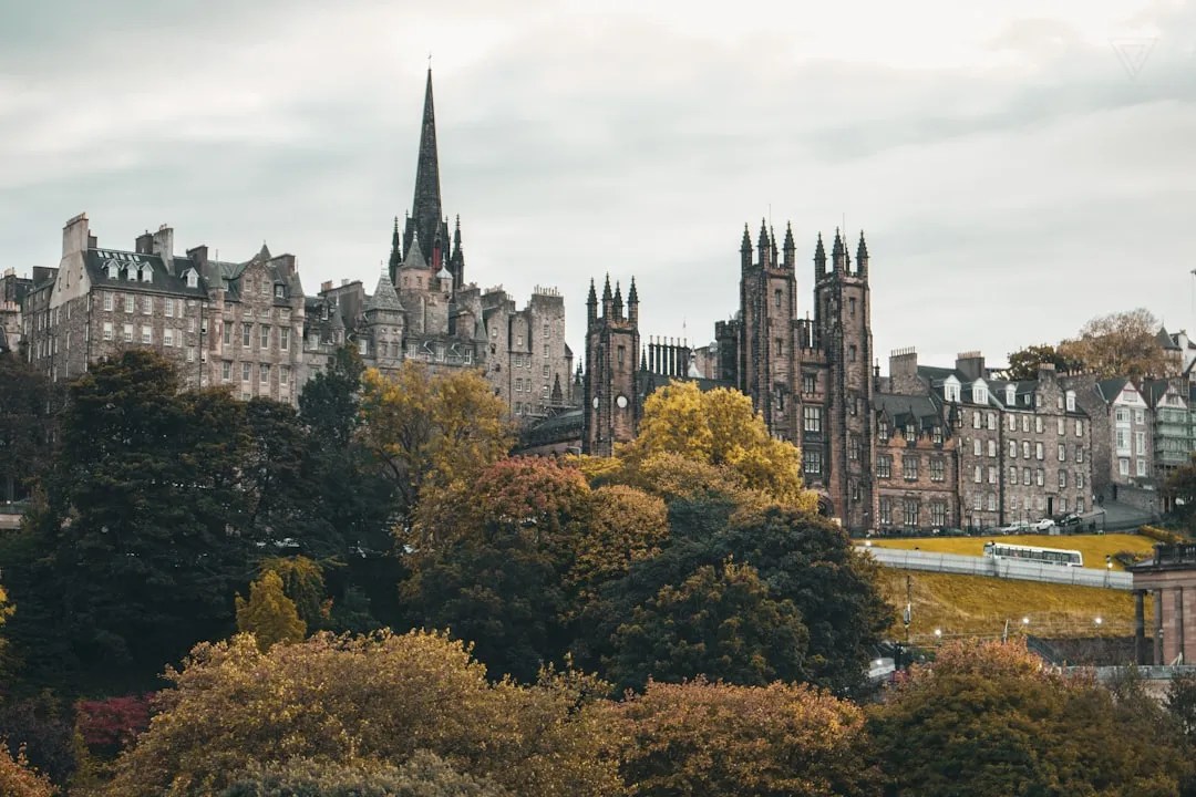 Scottish landscape and sky evoking the tone of the series