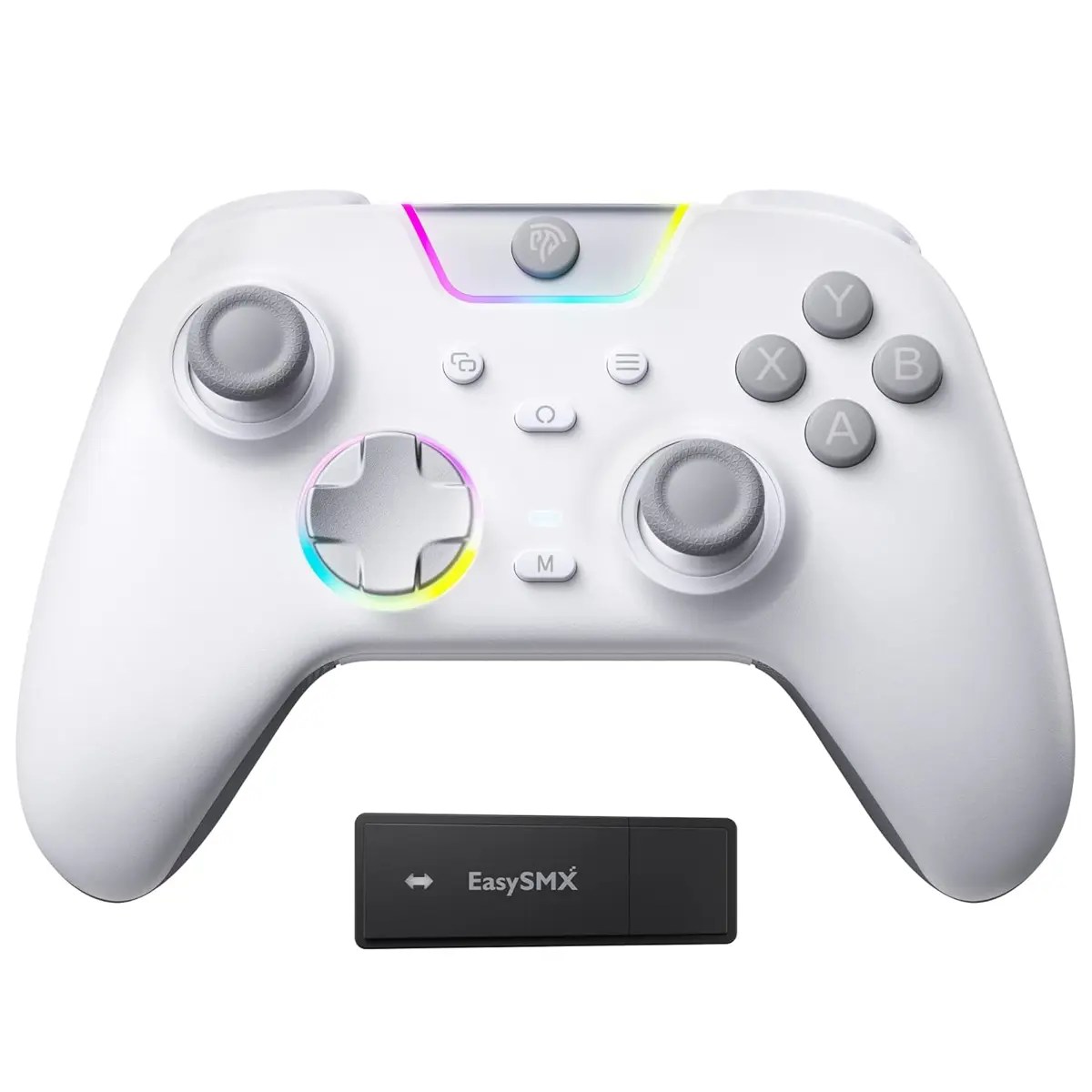 EasySMX X05Pro Multiplatform Wireless Gaming Controller with Quiet Button - White