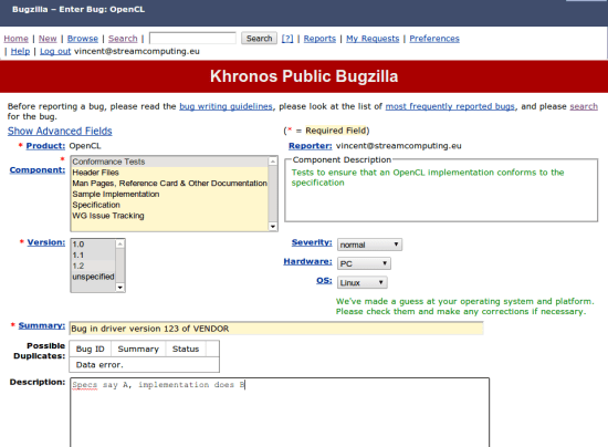 opencl-bugreport