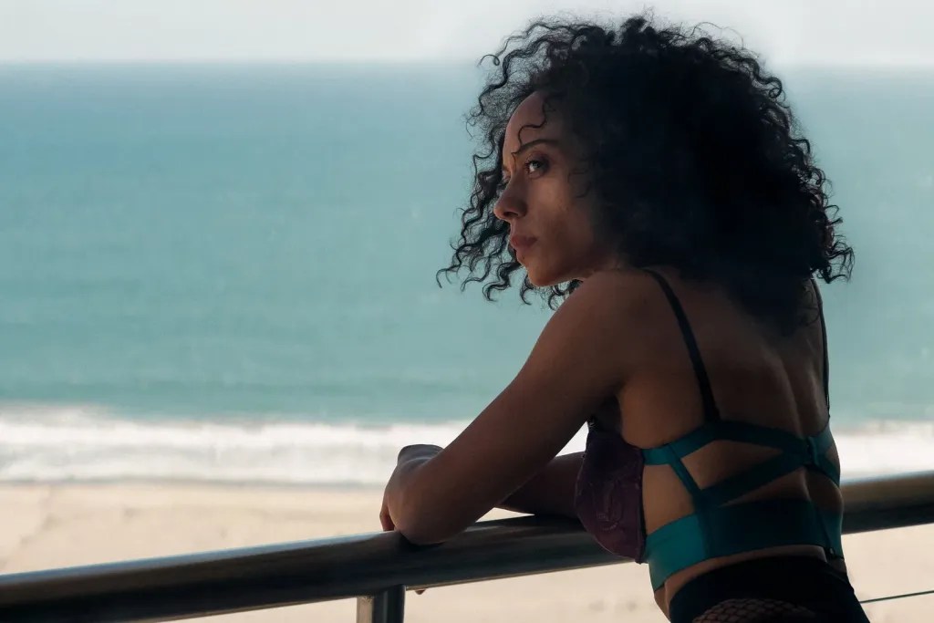 Rosalind Eleazar in Misty Green (2026).