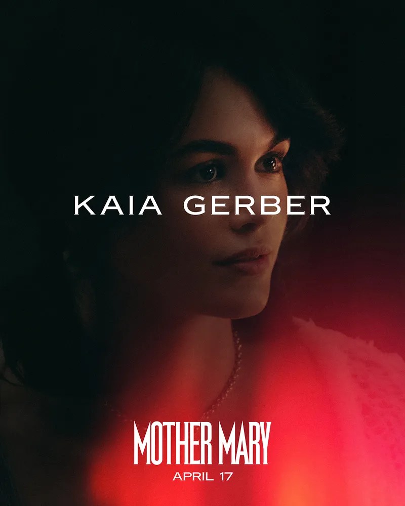 Mother Mary (2026) Kaia Gerber Movie Poster.