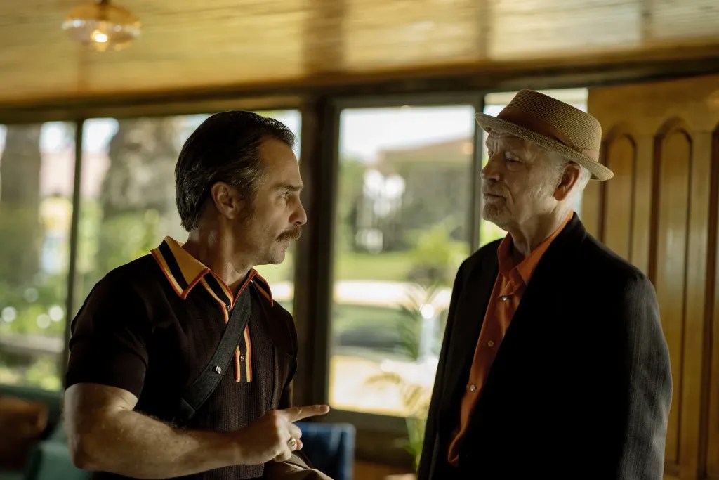 Sam Rockwell and John Malkovich in Wild Horse Nine (2026).