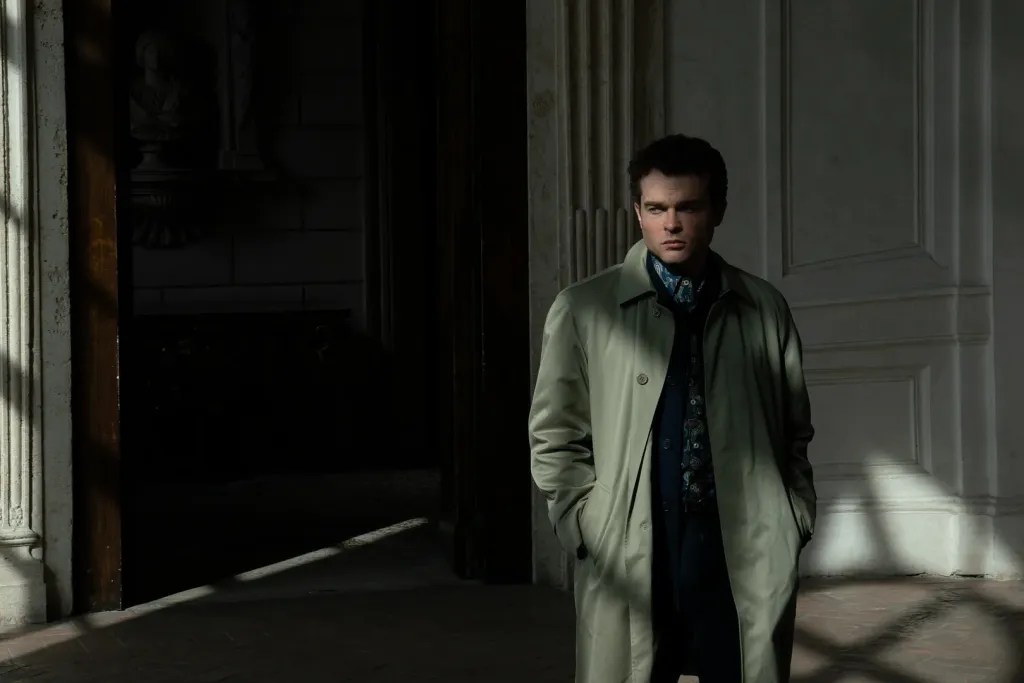 Alden Ehrenreich in A Talent For Murder (2026).