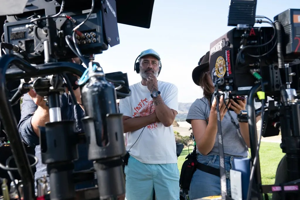 Director, Taika Waititi, on the set of Klara And The Sun (2026).