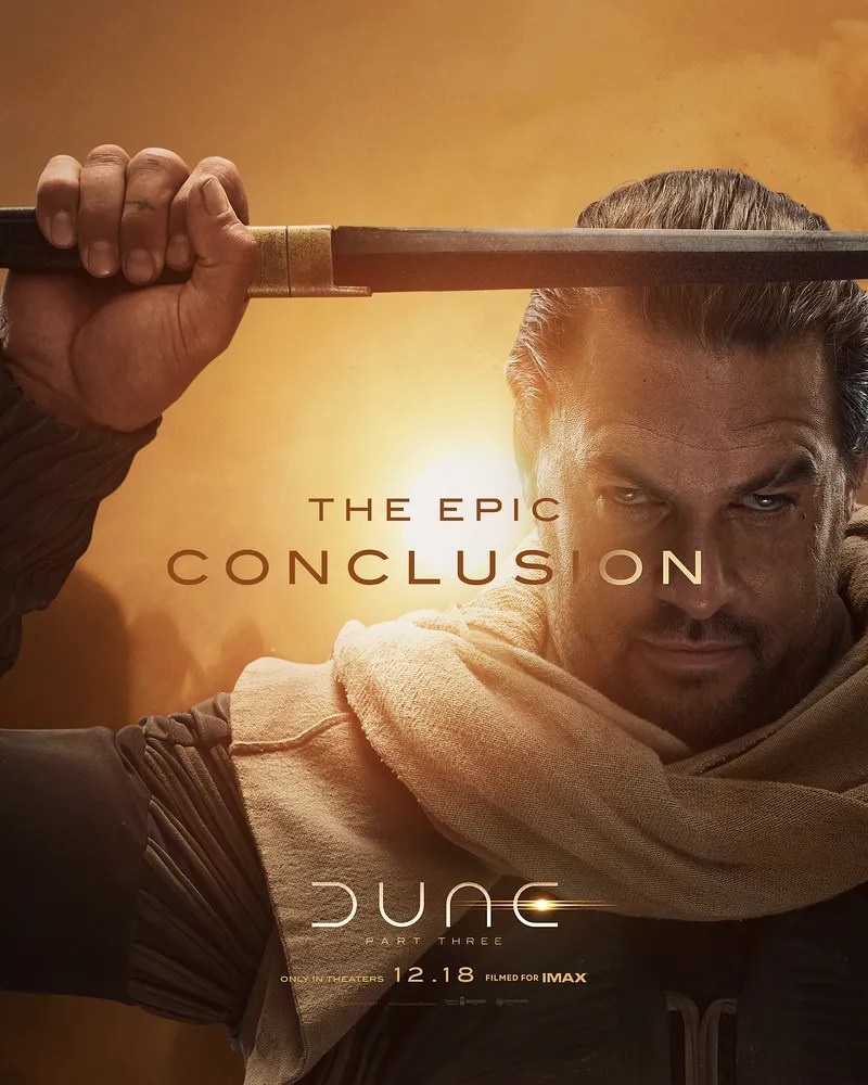 Dune: Part Three (2026) Jason Momoa Character Poster.