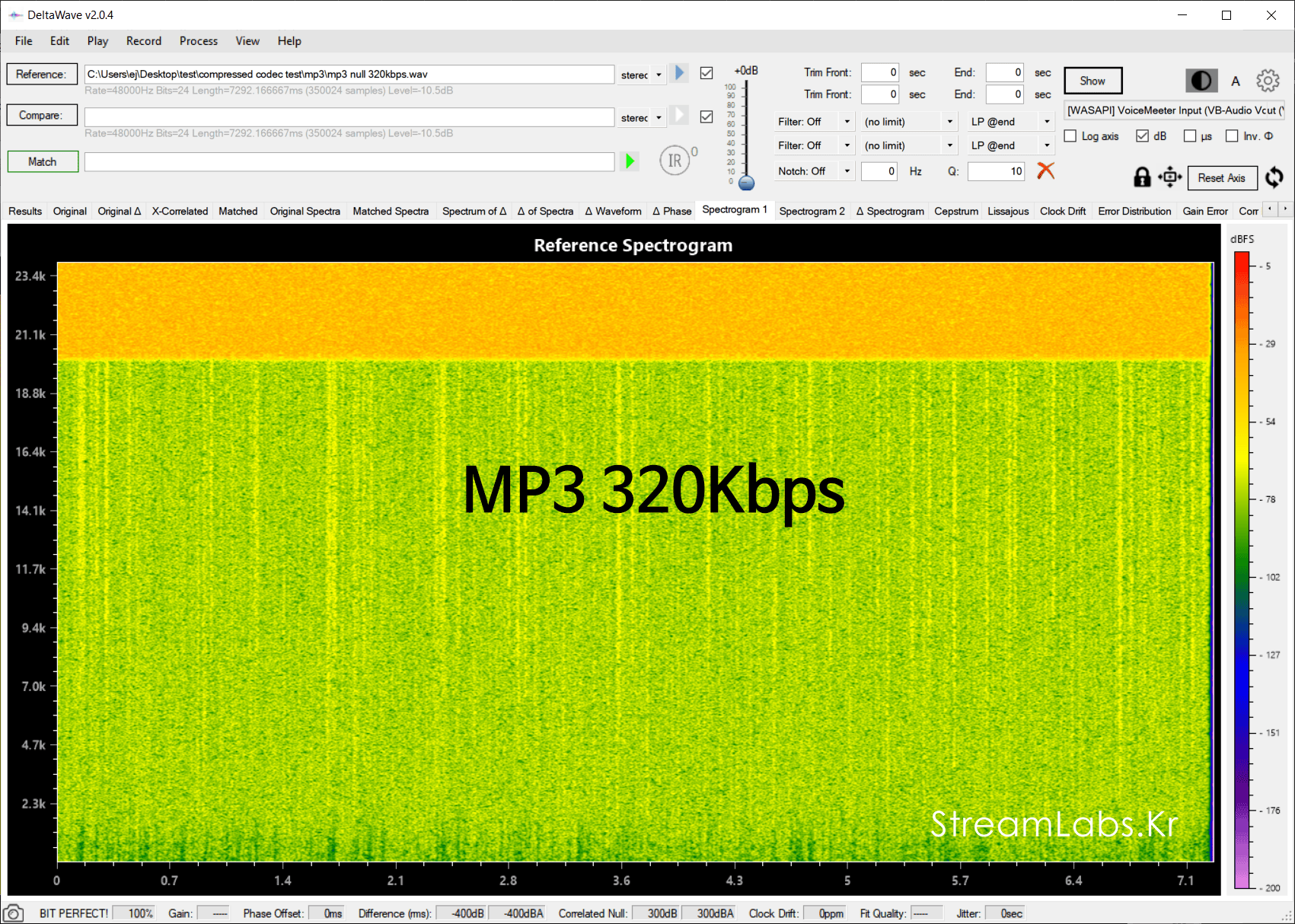 AAC, MP3, OPUS 널 테스트(null test)와 음질 비교 – ejim
