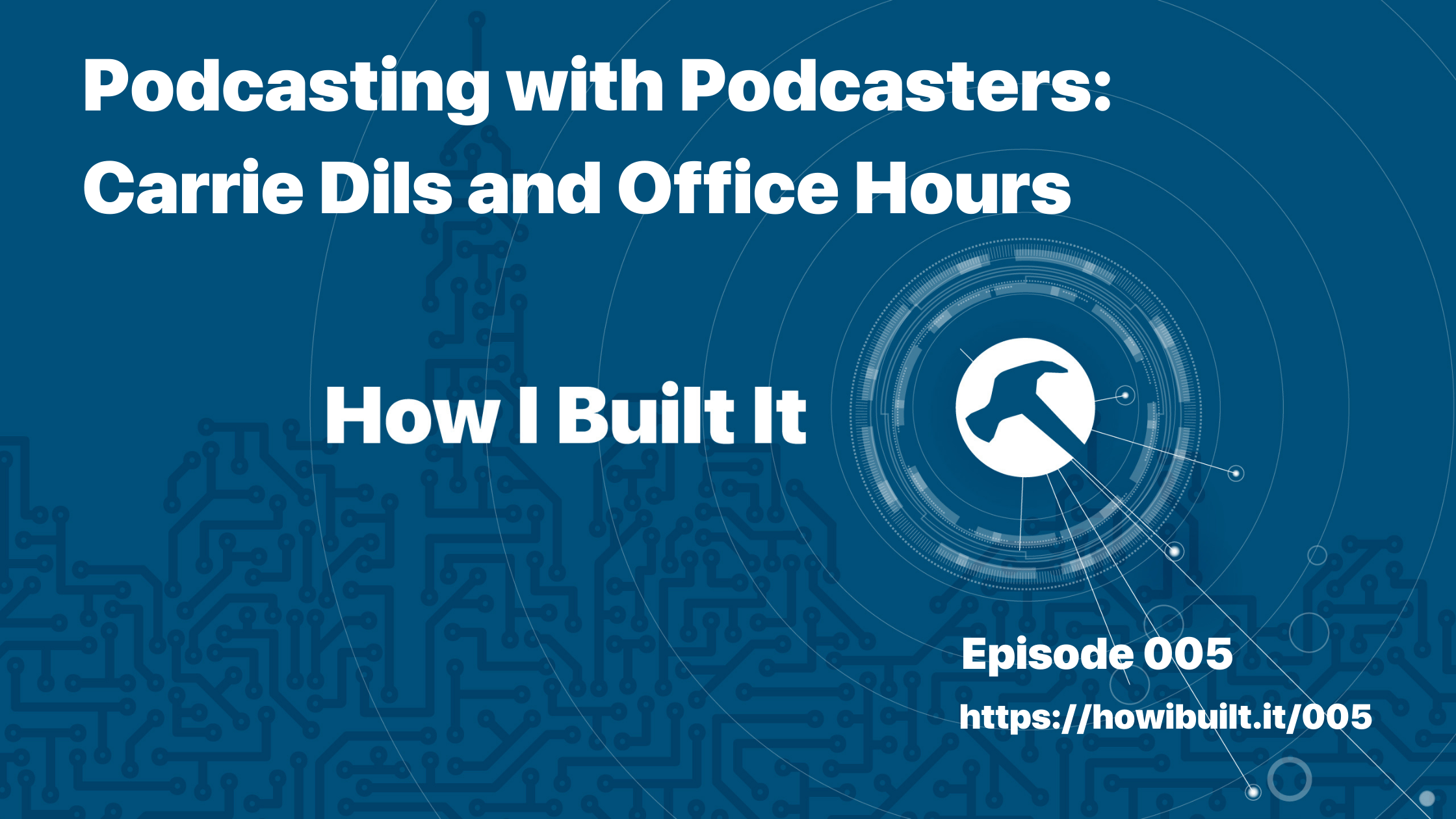 Podcasting with Podcasters: Carrie Dils and Office Hours