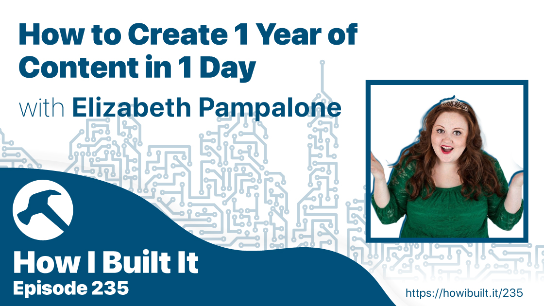How to Create 1 Year of Content in 1 Day with Elizabeth Pampalone