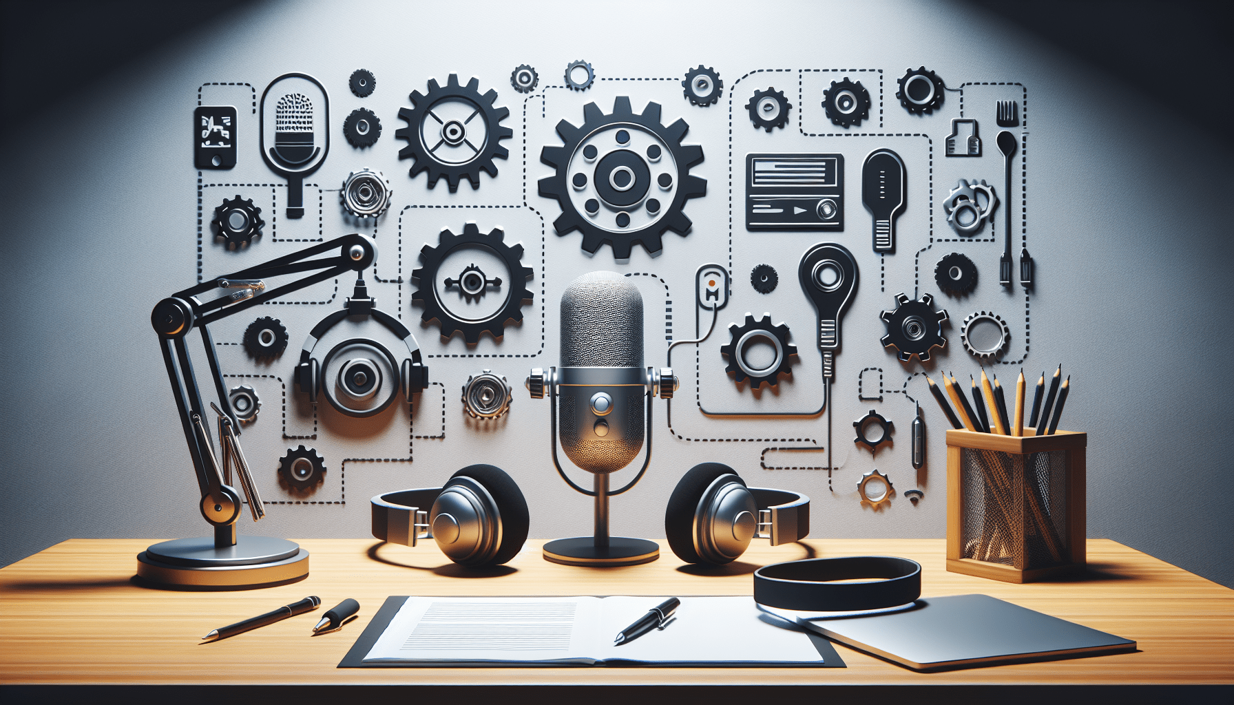 An image of podcast automation