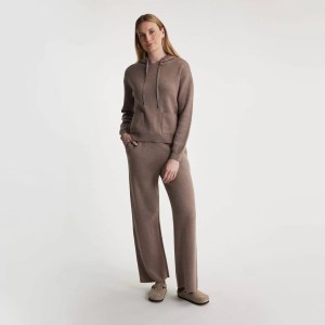 FIG Yuki Hoodie Sweater - Mocha Heather