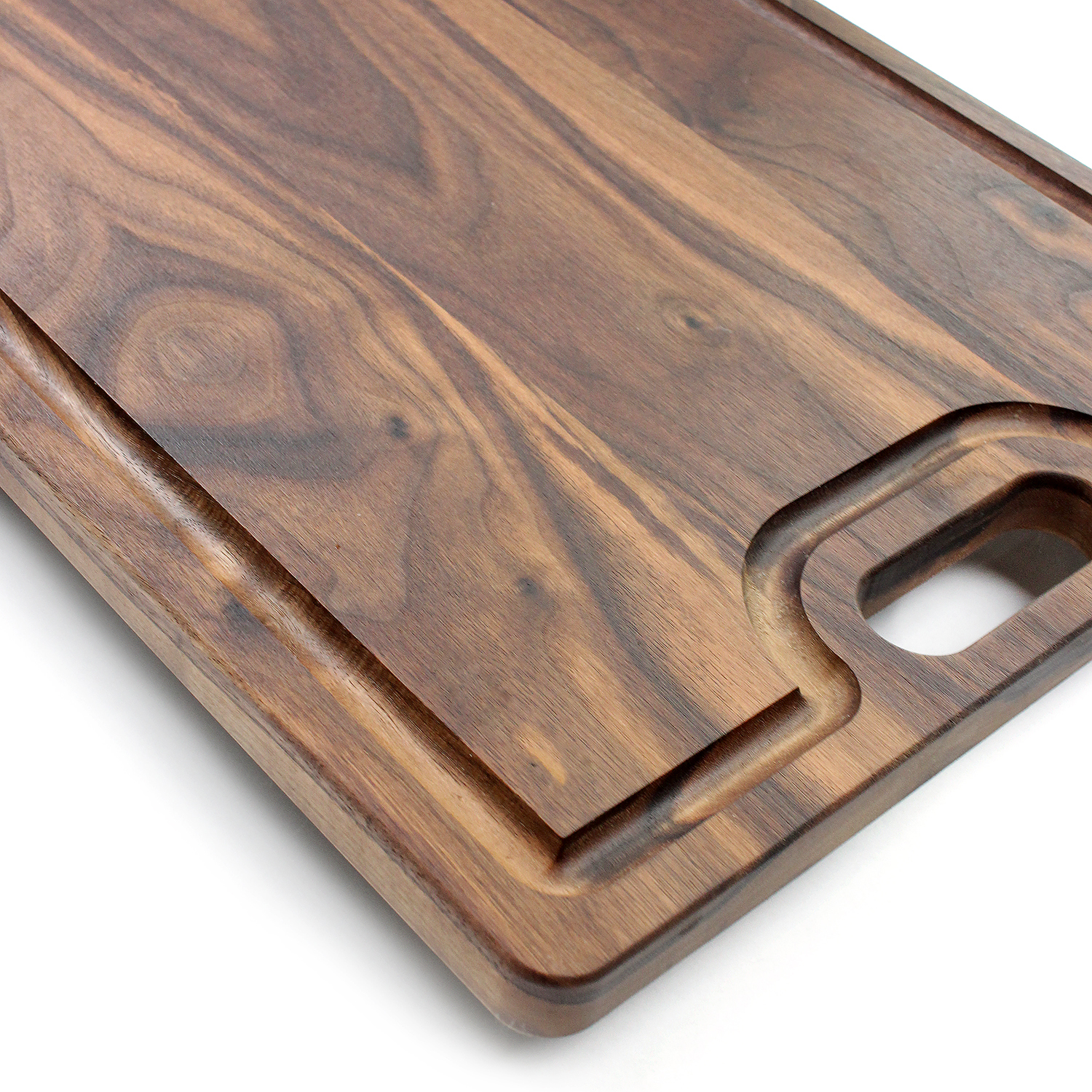 images Cutting Board With Juice Groove striker bows 18 x 12 inch large walnut cutting board reversible with juice groove and handles walnut