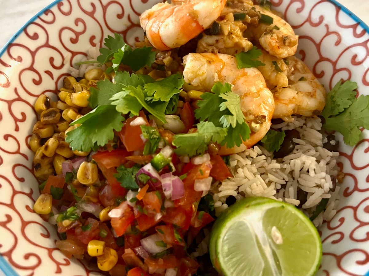 Charred Corn and Pico Rice Bowl