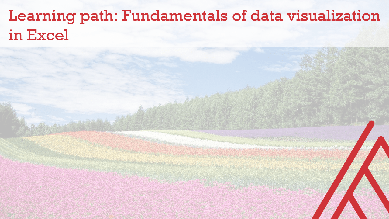 Learning path: Fundamentals of data visualization in Excel