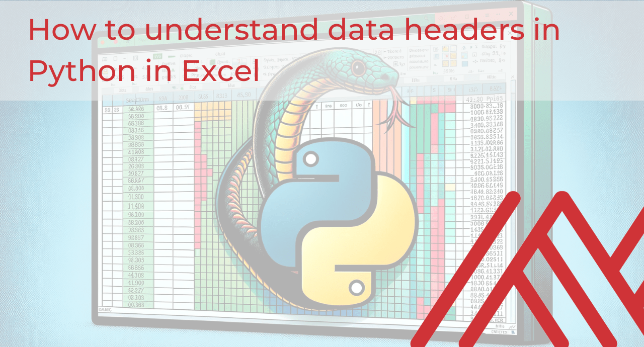 Python in Excel data headers cover