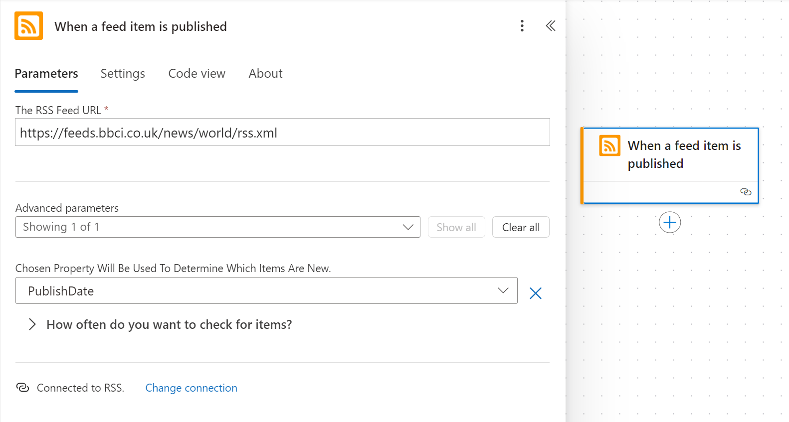Setup BBC RSS Feed