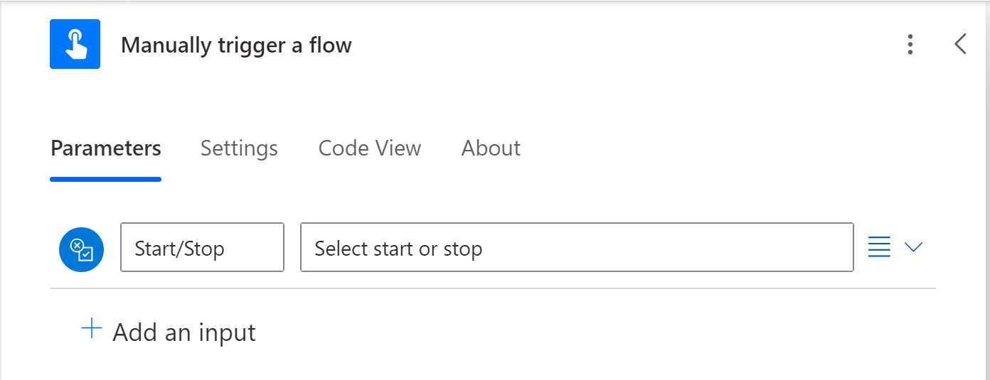 Start Stop trigger Power Automate