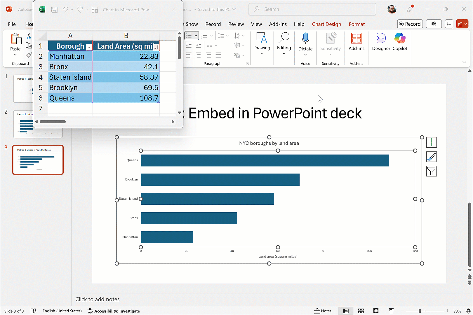 Edit embedded data in workbook 