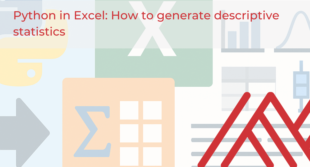 Python in Excel descriptive stats cover
