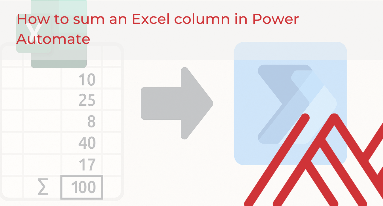 Power Automate sum columns cover