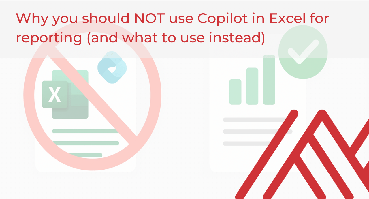 Why not use Copilot in Excel for reporting cover
