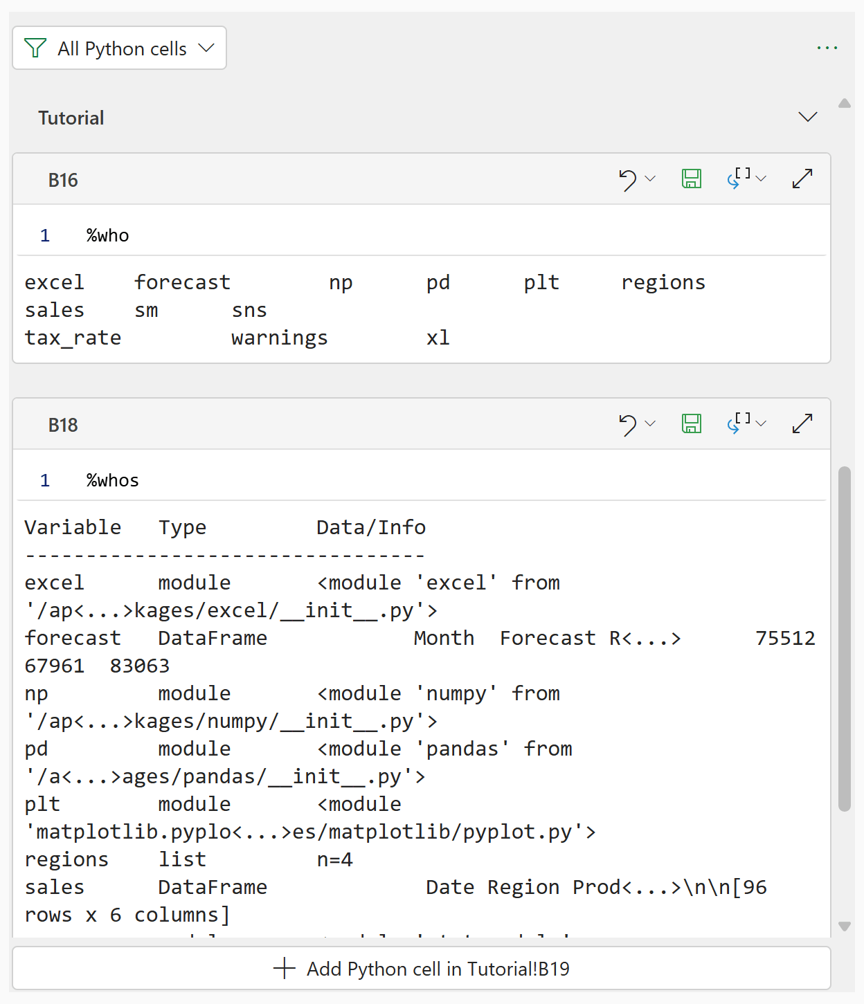Python editor who vs whos