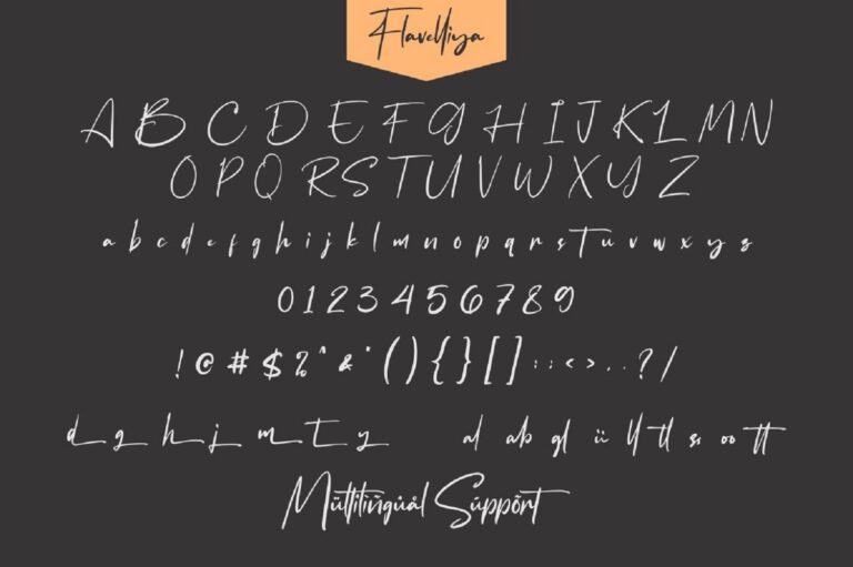 Flavellya - Luxury Signature Font