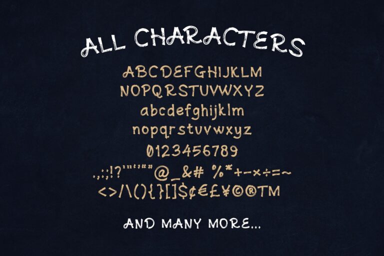 Andovine - Handbrush Font