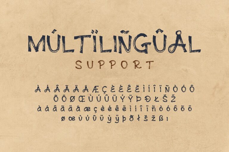 Andovine - Handbrush Font