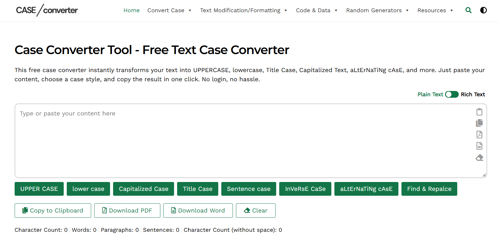 CASECONVERTER.TOOL (https://caseconverter.tools/invisible-text-generator/)