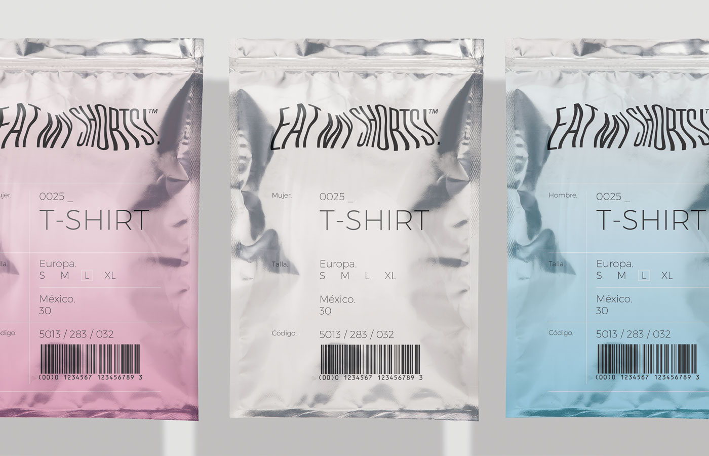 Eat My Shorts packaging design