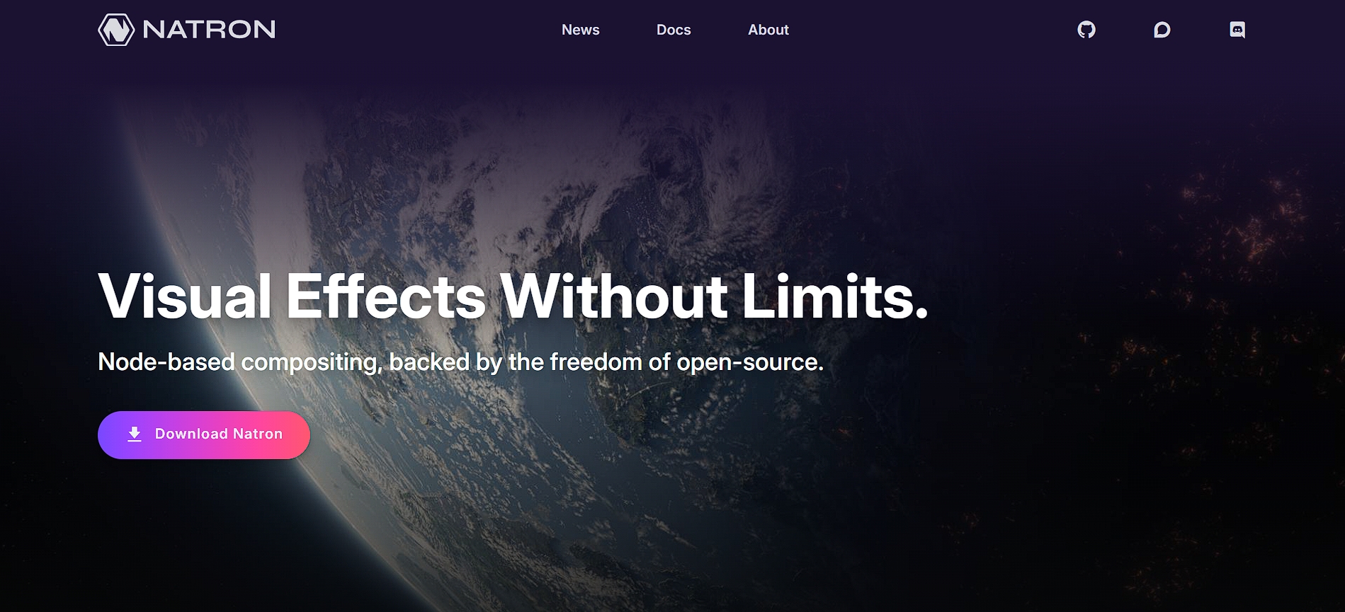 Natron’s homepage