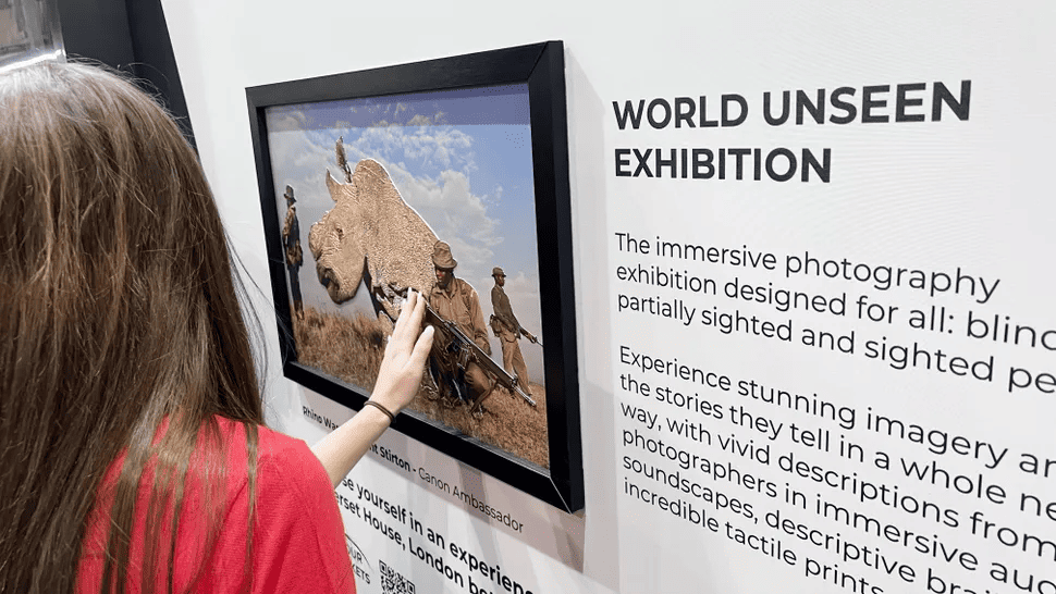 Canon immersive exhibition with tactile photography