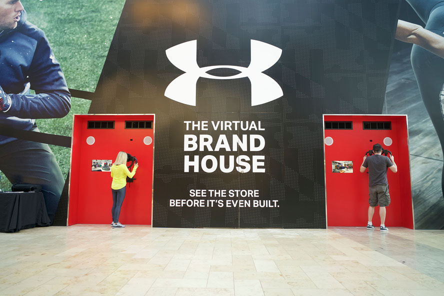 Under Armour virtual reality brand house