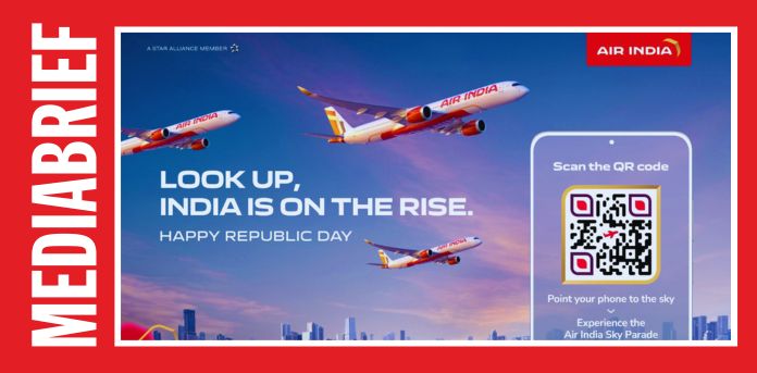 Air India Mail with QR Code Ads