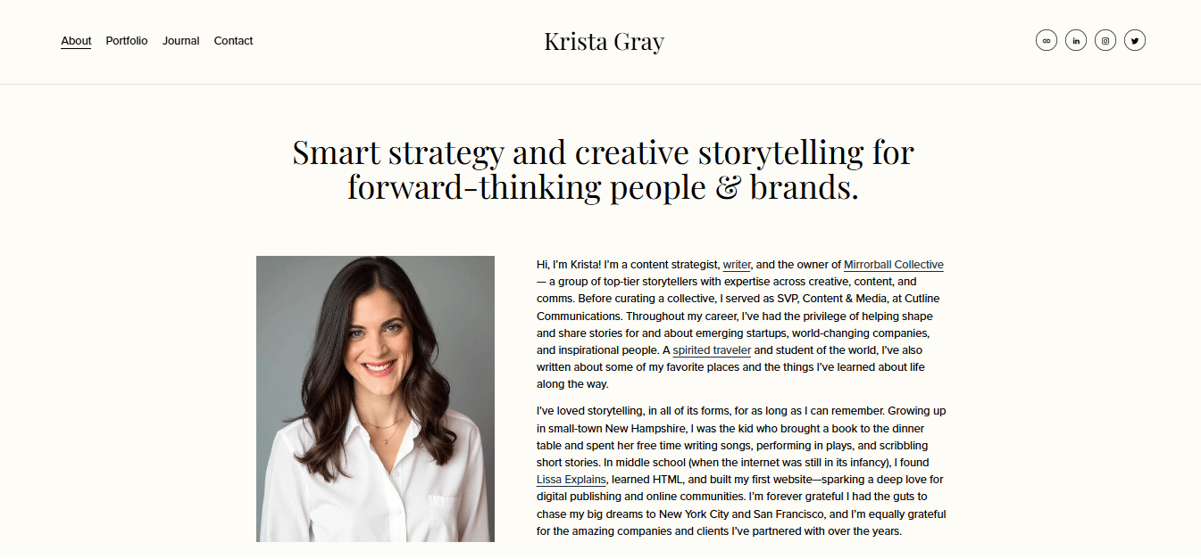 Krista Gray website 