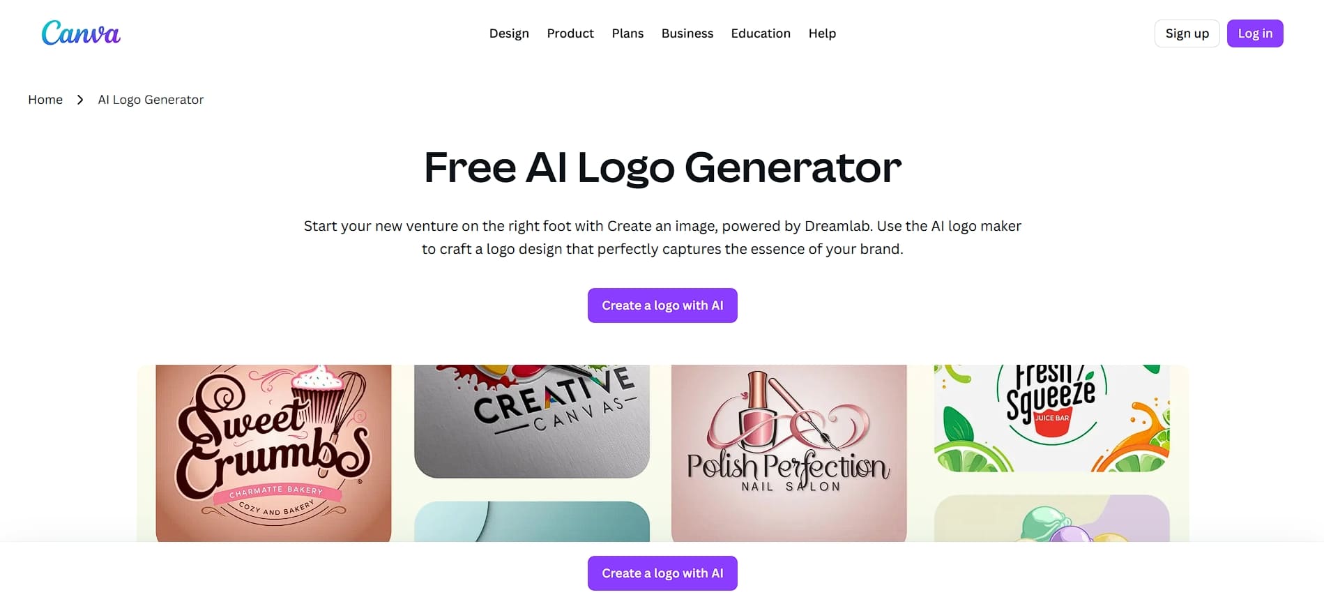 Canva AI logo generator 