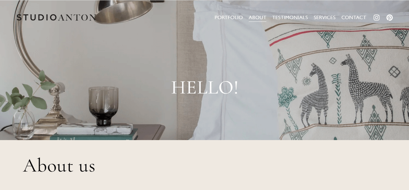 Studio Anton website 