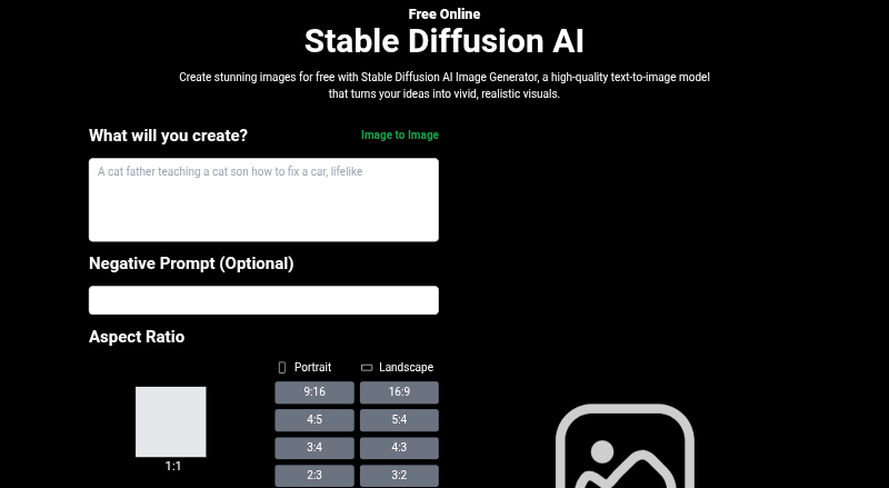 Stable Diffusion Homepage 