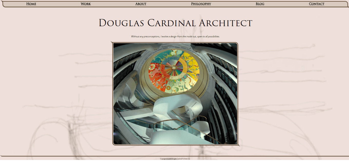Douglas Cardinal website 
