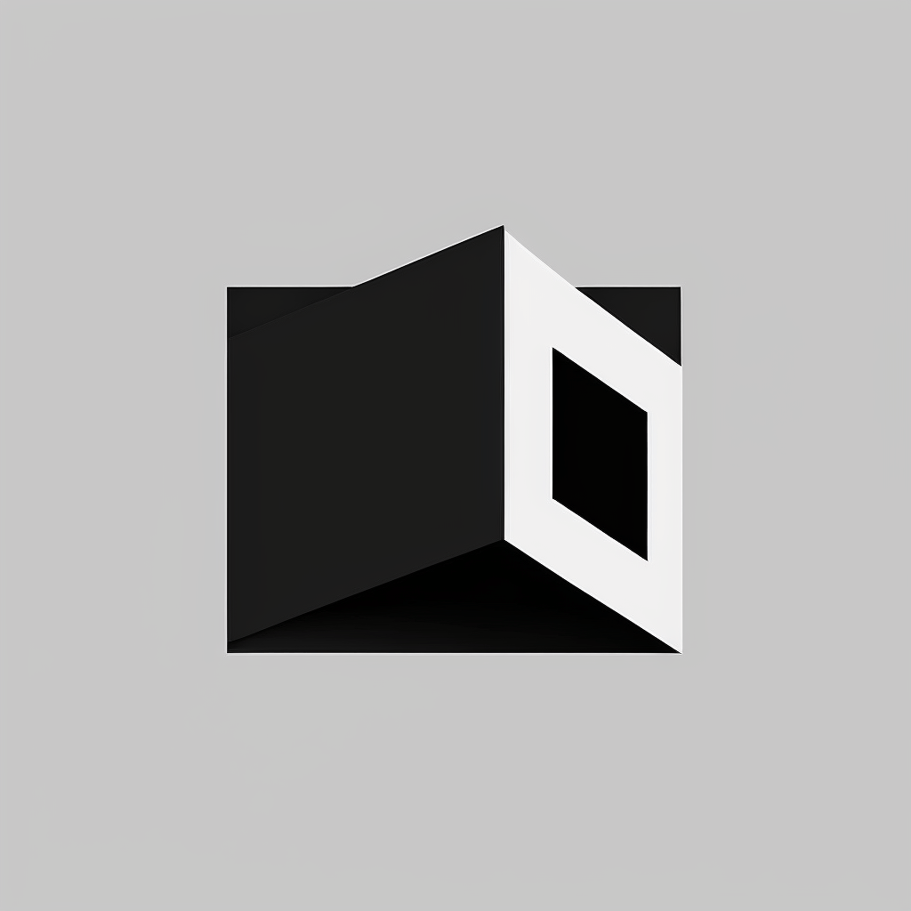 An AI-generated image of a geometric logo design