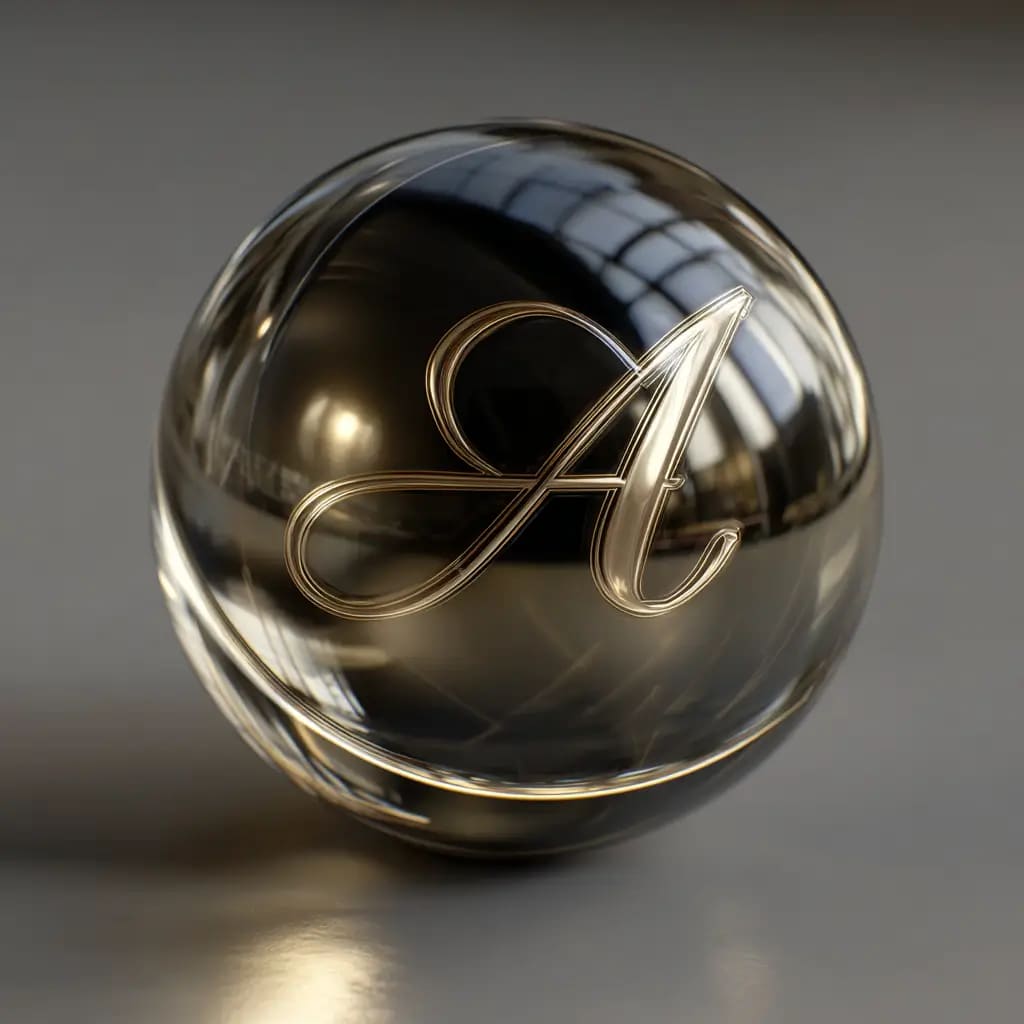An AI-generated image of a 3D logo design