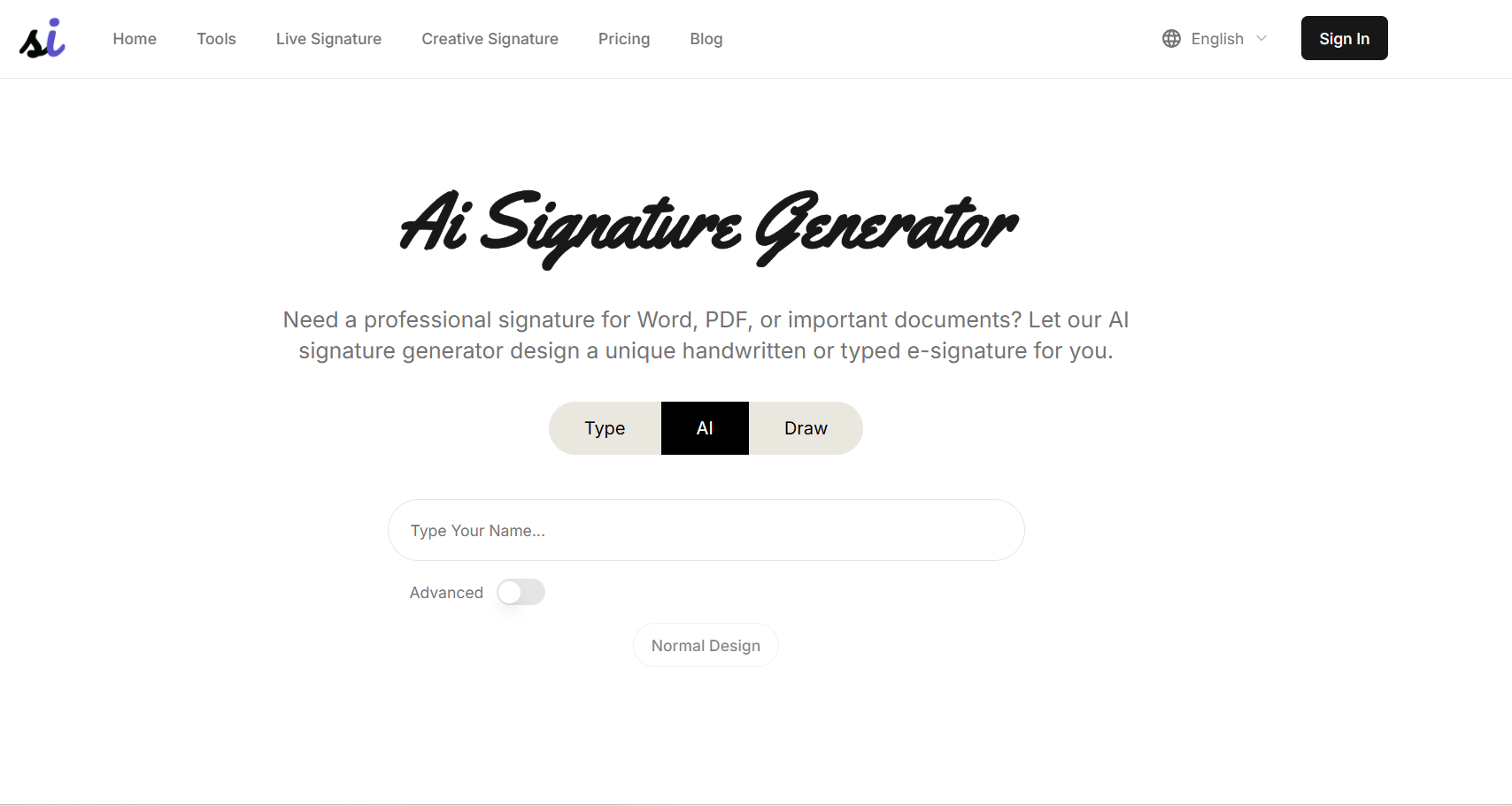 Signaturegen