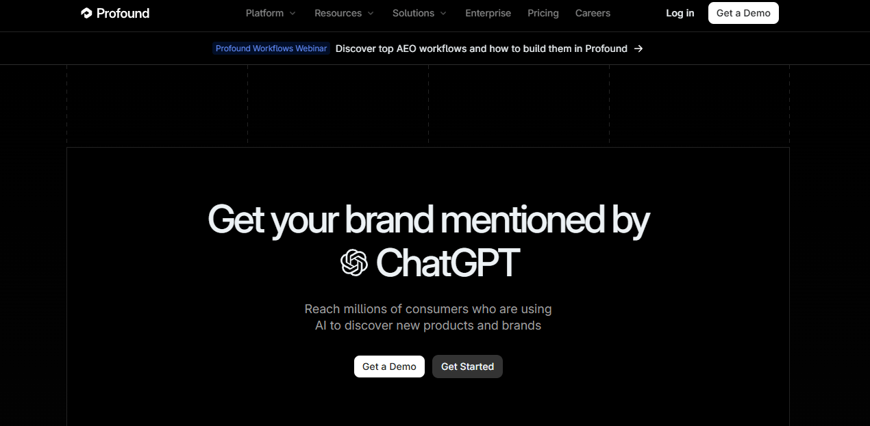Profound website 