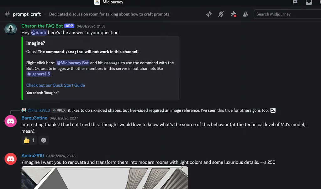 MidJourney Community in Discord